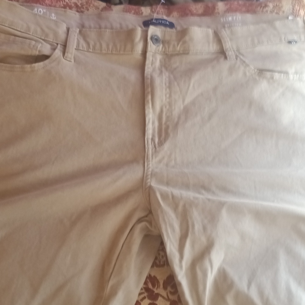 nwt mens Nautica slim fit stretch khakis